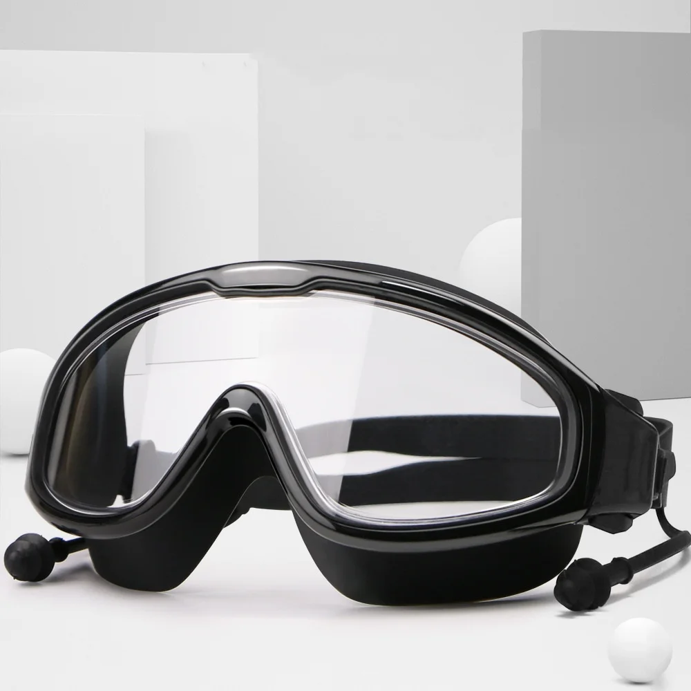 Schwimmbrille für erwachsene Männer und Frauen, wasserdicht, beschlagfrei, hochauflösend, Myopie, Schwimmbrille, Augenschutz, Wahrsagerei Image