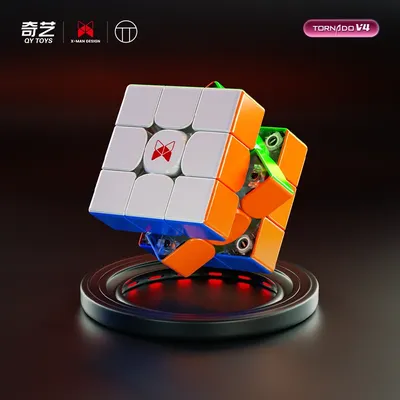 [Picube] QiYi XMD Tornado V4 Limited Edition 3x3 Transparente Flaggschiff-Version Magnetischer Magic Image
