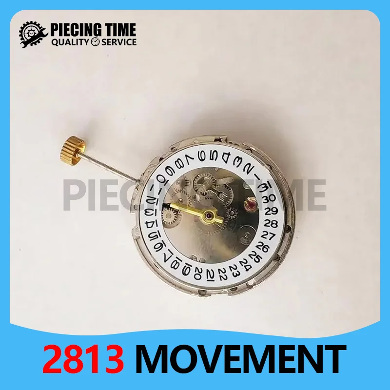 Automatisches mechanisches Uhrwerk GMT 2813, Datum bei 3 Uhr, 4 Zeiger, automatische Uhrwerksteile, großes Datumsscheibenwerk Image