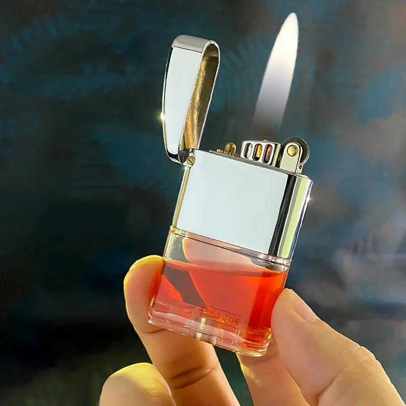 Neues Internet-Trendprodukt: Winddichtes THE ONE Galaxy Feuerzeug mit Transparentem Sichtbarem Öltank, Großhandel Verfügbar Image