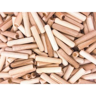 400 Stück Holzdübel 8 mm x 40 mm – massiver Buchenholzdübel ideal für Holzfräser – passend für