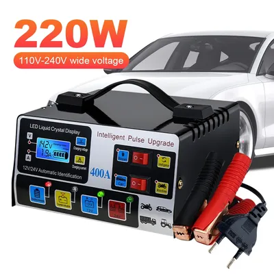 400A Heavy Duty Smart Battery Charger 220W Car Battery Charger Battery High Power Fast Charger