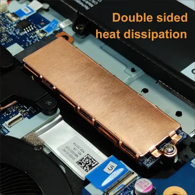 M.2 NVME SSD Heastink with Nano Thermal Pads Copper Heat Sink Cooling Thermal Pad For M2 2280 SSD in