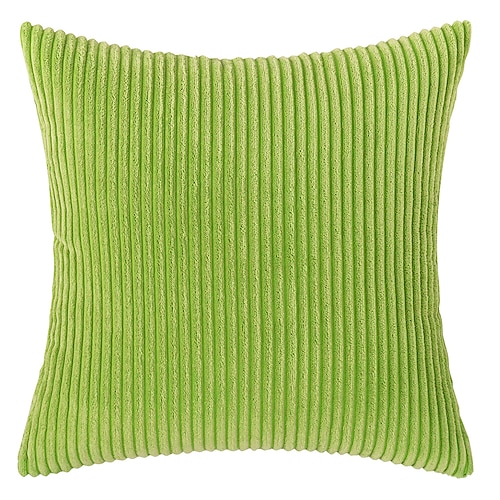 Dekorative Wurfkissen, Cord-Kissen, Kissenbezug, Nachttisch, Sofa, Rückenkissen, Büro, Lendenwirbelsäule, einfarbig, Kissenbezug ohne Kern, Rosa, Blau, Salbeigrün, Lila, Gelb