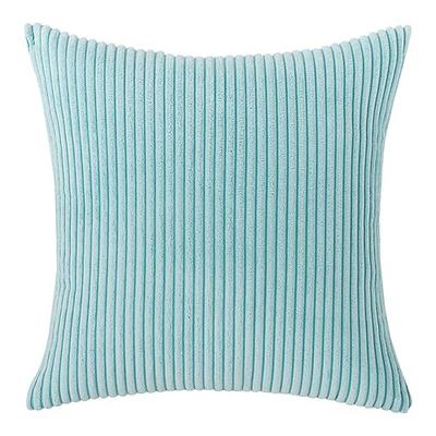Dekorative Wurfkissen, Cord-Kissen, Kissenbezug, Nachttisch, Sofa, Rückenkissen, Büro, Lendenwirbelsäule, einfarbig, Kissenbezug ohne Kern, Rosa, Blau, Salbeigrün, Lila, Gelb