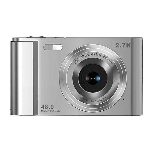 Digitalkamera 1080p 48 Megapixel Vlogging Kamera mit 16x Zoom Minikameras Videorecorder Camcorder für Einsteiger Weihnachten Geburtstagsgeschenk