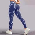 Per donna Pantaloni da yoga Leggings da yoga Vita Alta Yoga Allenamento in Palestra Pilates Collant Tinta a nodi Nero Bianco Giallo Autunno Gli sport Abbigliamento sportivo Elasticizzato Taglia