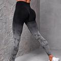 Per donna Pantaloni da yoga Leggings da yoga Vita Alta Yoga Allenamento in Palestra Pilates Collant Tinta a nodi Nero Bianco Rosa Autunno Gli sport Abbigliamento sportivo Elasticizzato Taglia piccola