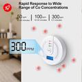 rilevatore di monossido di carbonio a batteria rilevatore di allarme CO monitor con display digitale a LED per cucina domestica