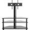 Rfiver Meuble Tv Avec Support Pivotant Hauteur Reglable Pour Tvs Et Ecrans Lcd Led De 32 A 70 Pouces 3 Etageres Tw1002
