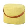 Pouf de Rangement à Anse 'Dumont' 42cm Jaune