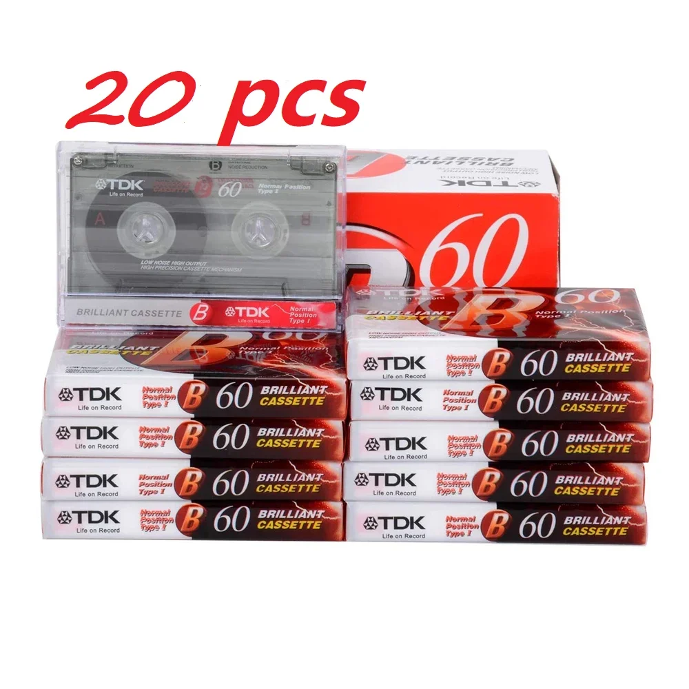 Hohe Qualität Standard Kassette Blank Tape Player Leere 60 Minuten Magnetische Audio Tape Aufnahme Für Sprach Musik Aufnahme 20PCS Image