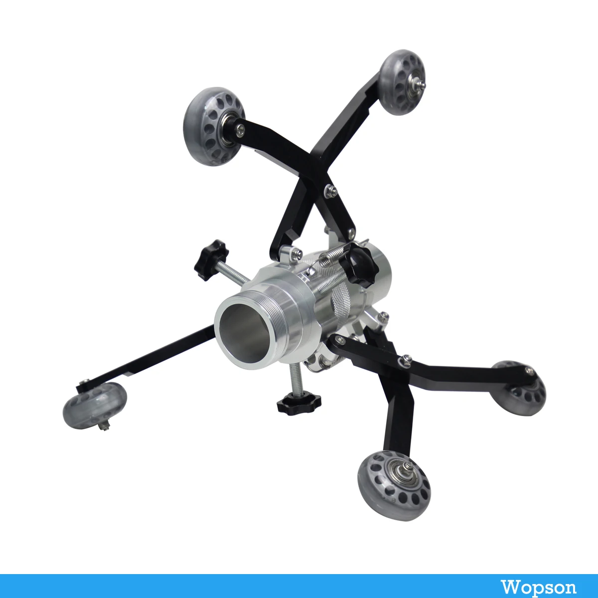 Metall Rad Skid Für Wopson Pan Tilt Rohr Inspektion Kamera Kopf Schützen 80mm-450mm Für Abfluss kanalisation Rohr Inspektion Kamera Image