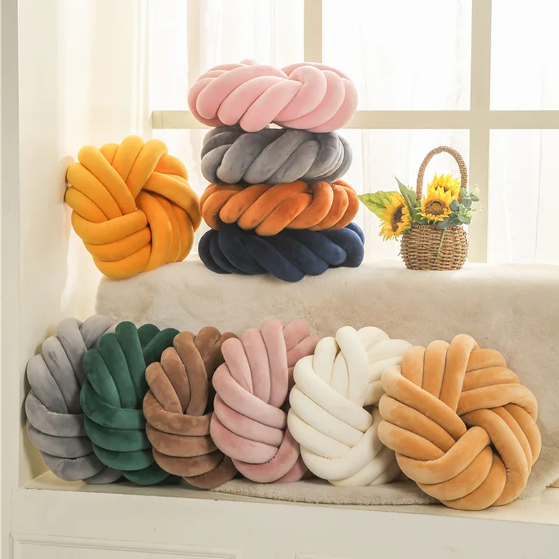 Kissen mit drei Seilen, gebunden mit einem Ball, kreisförmiges Sofa, Sessel, faules Sitzkissen, Bürokissen, Futon-Bürokissen