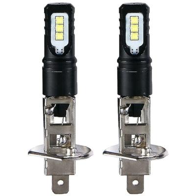 2x H1 6000k Super Bright White 6000lm Drl LED-Scheinwerfer-Kit Fernlicht
