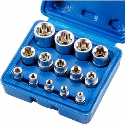 14-teiliges E4-E24-E-Torx-Innensechskant-Torx-Steckschlüsselset - Ahlsen Image