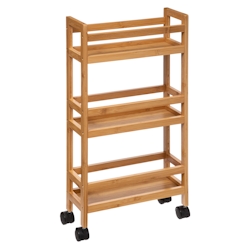 WellHome Exclusive S Bambuswagen mit 3 Ebenen 36x15x74,5 cm Image