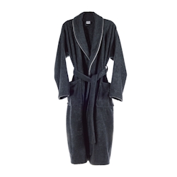 WellHome - Bademantel L/XL 100% Baumwolle in Grau Image
