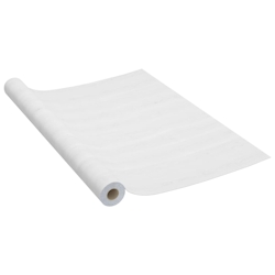 vidaXL Selbstklebende Möbelfolie Weißes Holz 500 x 90 cm PVC Image