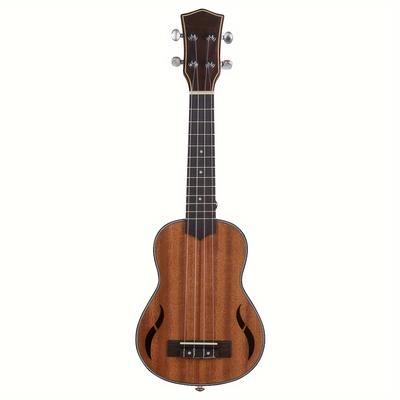 TEMU Irin21 Inch Walnut Ukulele Ukulele Ukulele Four-string Small Guitar Batch Send Eid Al-adha Mubarak