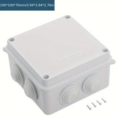 TEMU Outdoor Waterproof Box Abs Plastic Cable Junction Box Outdoor Waterproof Junction Box Cable Distribution Box