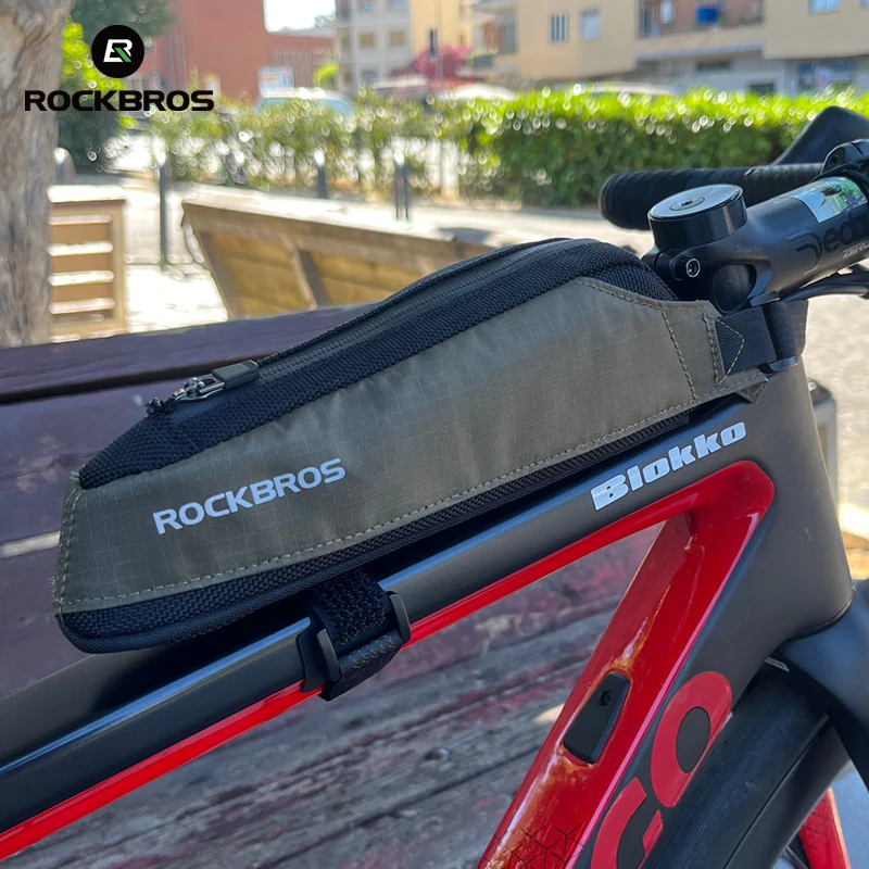 ROCKBROS Fahrradtasche Tragbare Fahrradoberrohr Rahmentasche Nylon MTB Straßenwerkzeuge Aufbewahrungstasche Ultraleichte Fahrradtasche Image