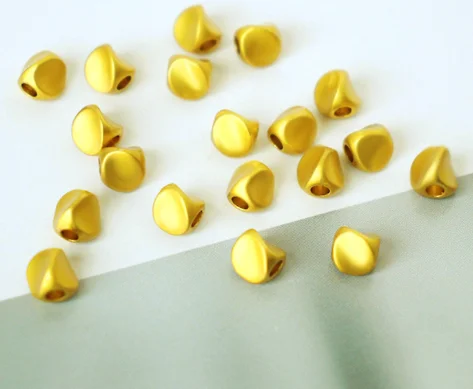 Perline in oro puro al 100% 24k accessori per gioielli in vero oro 999 sfere d'oro originali ciondoli in oro 5 mm