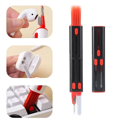 3-in-1-Elektronik-Reinigungsset, multifunktionale Reinigungsbürste für Airpods, Kopfhörer, Tastatur, Image