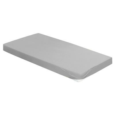 Spannbettlaken IRISETTE "Porto 20", grau, B:100cm L:200cm, Jersey, Obermaterial: 95% Baumwolle, 5% Elasthan, Laken, besonders elastisch Image