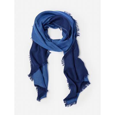 J.McLaughlin Women's Carey Cashmere Scarf Navy/Jmc Blue