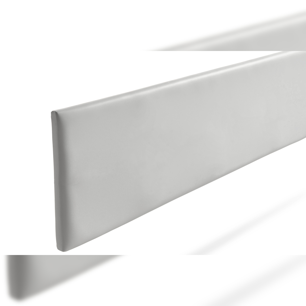 Gepolstertes Kopfteil NOVA Kunstleder 160x50x5 cm - Hellgrau - Moonia Image