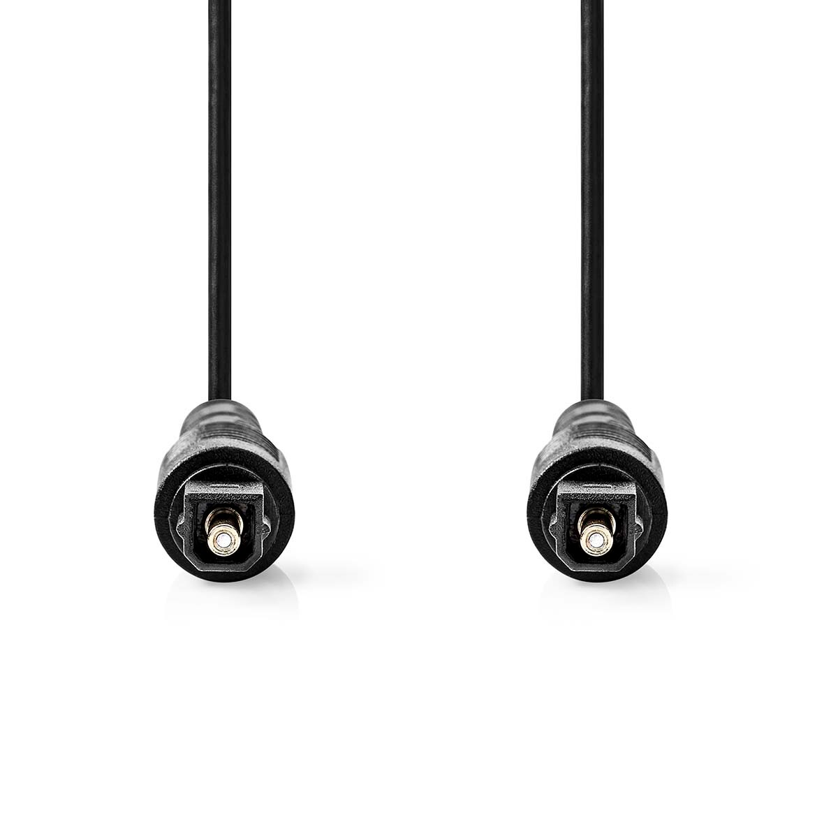 Nedis Optisches Audiokabel - Toslink Stecker - Toslink Stecker - 5.00 m - Rund - PVC - Schwarz - Label Image