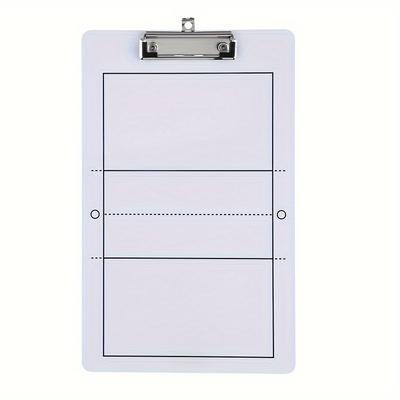 TEMU Erasable Volleyball Clipboard - Pvc, White - Sports Strategy & , Volleyball Accessories, Erasable, Demonstration, Volleyball, Board