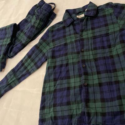 J. Crew Pants | J Crew Unisex Flannel Pajamas Set. Size-Small | Color: Blue/Green | Size: S