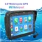 Navigatore GPS per auto con schermo IPS da 5,0 pollici per navigazione GPS per moto IPX7 Display Carplay impermeabile Navigatore GPS per auto Android wireless per moto