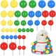 40 pezzi mini palline decorazioni per torte palline in schiuma fai da te cake topper inserti palline per cuocere compleanno matrimonio baby shower anniversario