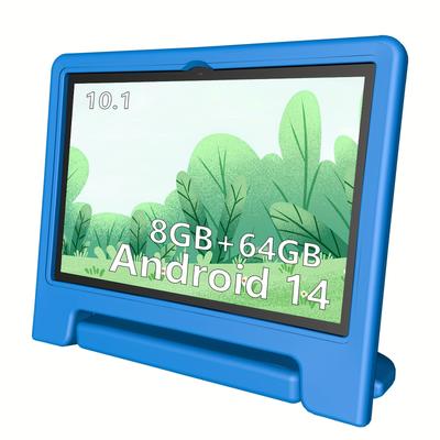 TEMU Kids Tablet 10.1inch, 8(4+4)gb+64gb, 14, Wifi, Dual Camera, 1280*800, 6000mah, 5+2mp, , Educational, , Drop Protection, Best Gift For Halloween And Christmas