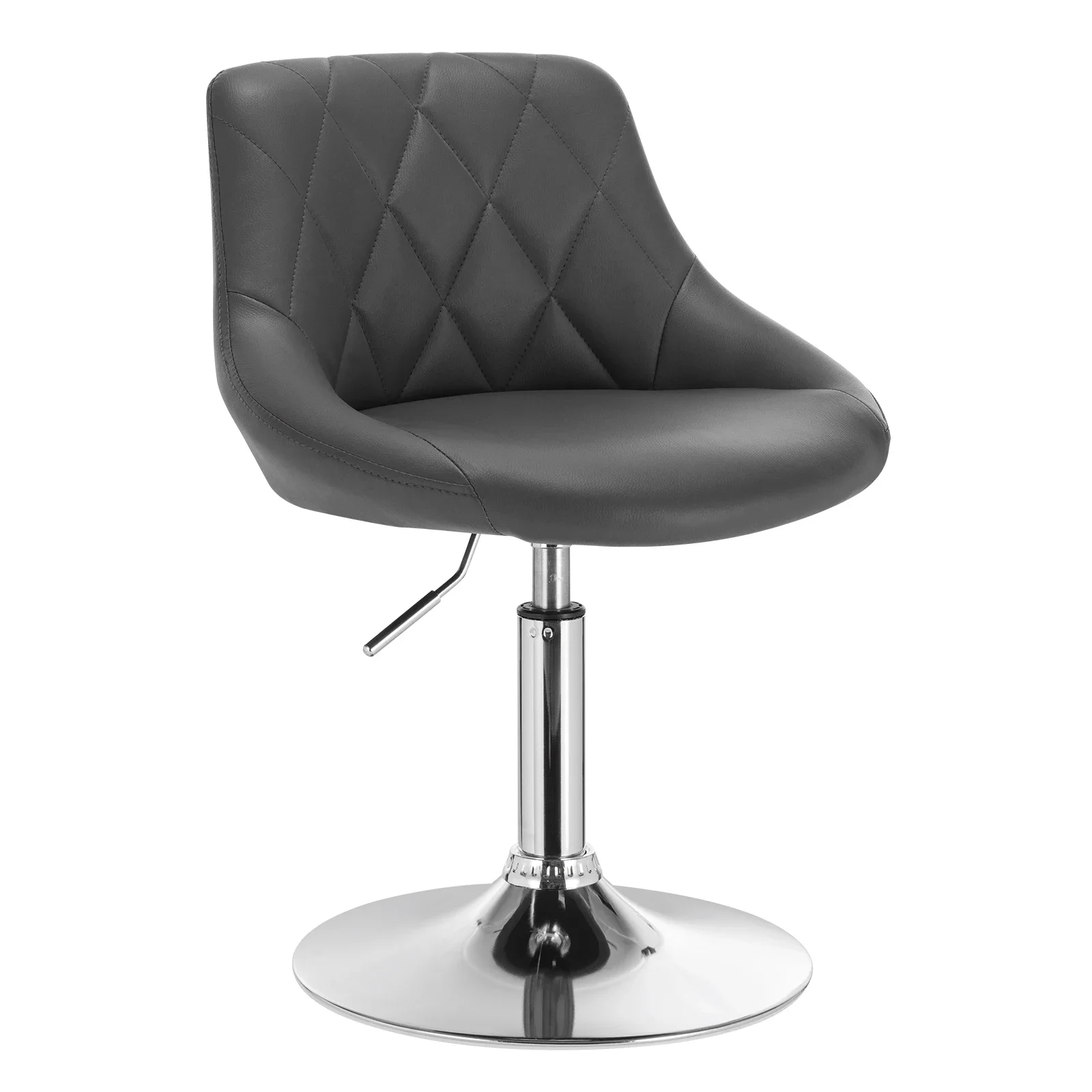 WOLTU Drehbare Barhocker, gepolsterte Lounge-Stühle mit Rückenlehne, Büro, Esszimmer, Küche, Kaffeestühle, höhenverstellbarer Barstuhl Image