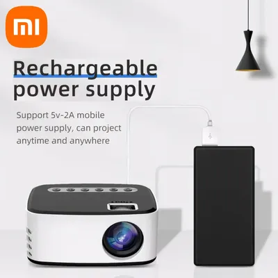 XIAOMI Tragbarer Telefonprojektor WIFI Bluetooth Heimkino-Handyprojektor für SAMSUNG Apple Outdoor Image