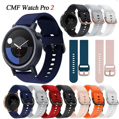 22 mm Uhrenarmband für CMF Watch Pro 2 Armband Sport Silikon Ersatzarmband Correa für CMF by Nothing Watch Pro 2 Armband Image