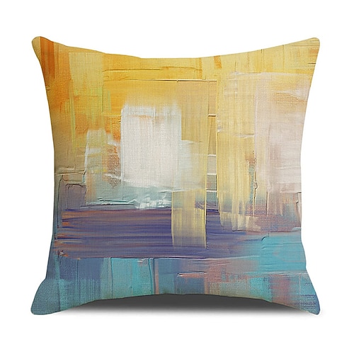 geometrischer doppelseitiger Kissenbezug 1pc weicher dekorativer quadratischer Wurfkissenbezug Kissenbezug Kissenbezug für Schlafzimmer Wohnzimmer hochwertige maschinenwaschbare Innenkissen für Sofa Image