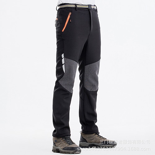 Herren Wanderhose wasserdicht verstärkte Knie Fleece gefütterte Skihose dunkelgrau, 40 Image