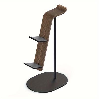 TEMU Controller And Headset Holder, Aluminum And Wood Gaming Controller & Headphone Stand For Ps5/ps4/ One/for For Switch, Desk Game Accessories