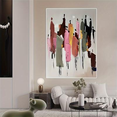 TEMU 1pcs Oil Painting - For Bedroom, , And - Unique For Decoration Image