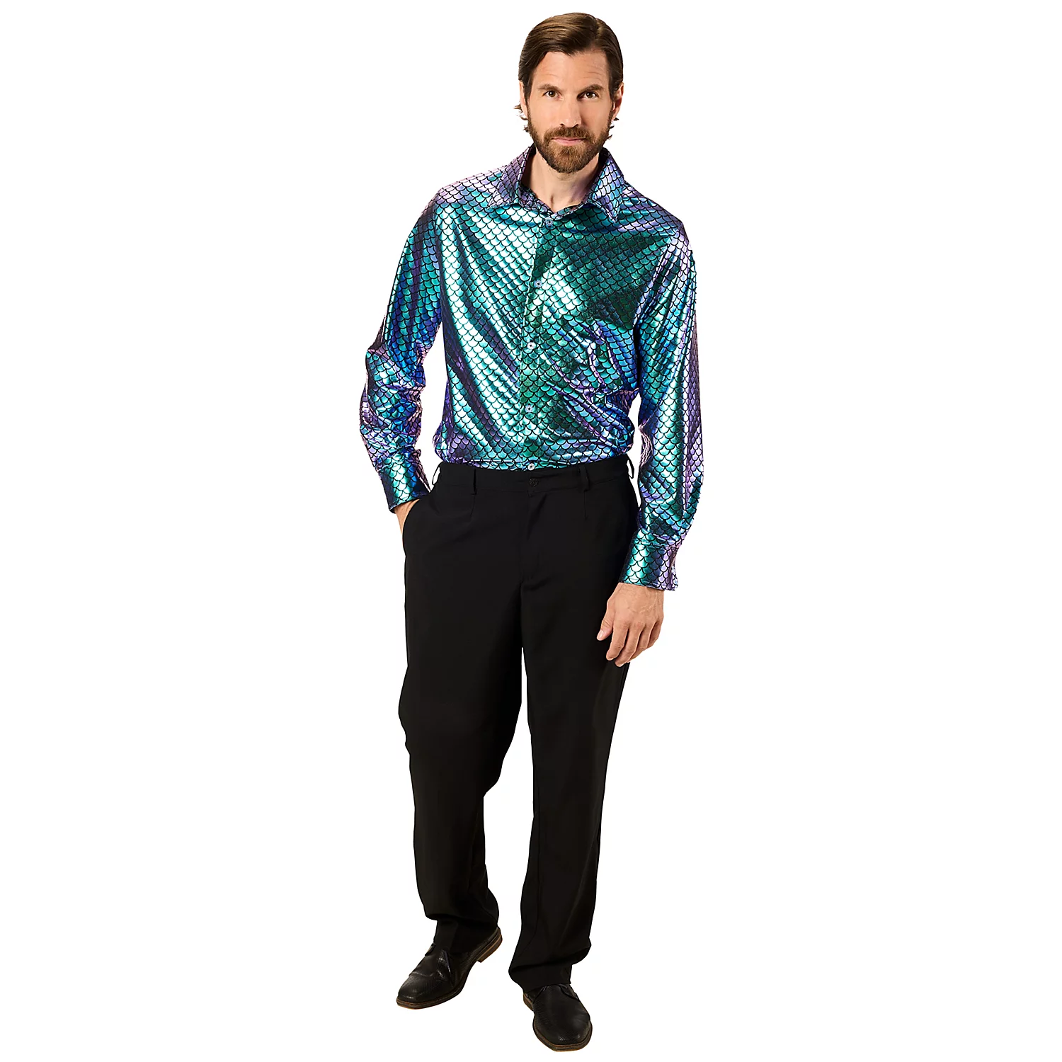 Chemise "écailles", violet