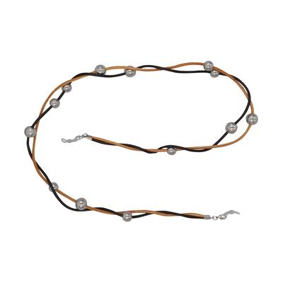 Collierkettchen STEUER "Brillenkette", bunt (mehrfarbig), Halsketten, Damen, 86cm, Metall, L: 86cm Image