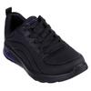 Sneaker SKECHERS "BOBS VISION AIR", Damen, Gr. 37, schwarz, Lederimitat, unifarben, casual, Schuhe Sneaker, Trainingsschuh, Freizeitschuh, Schnürschuh mit Memory Foam