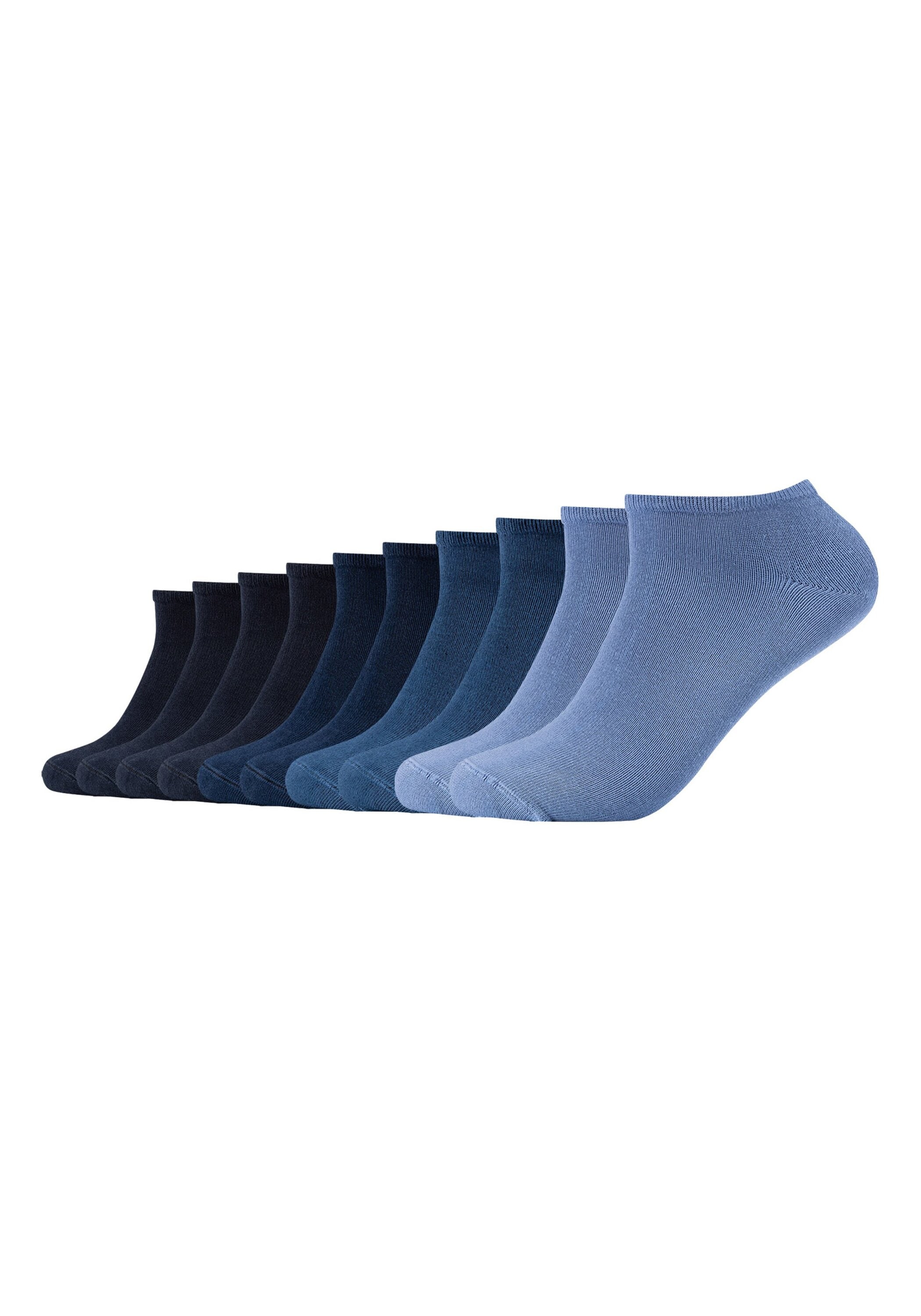 Sneakersocken S.OLIVER "Socken 10er Pack", Damen, Gr. 35-38, blau, Obermaterial: 62% Baumwolle CO. 36% Polyester PES. 2% Elasthan EL., Socken Sneakersocken Image