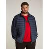Collegejacke "BT-MIX MEDIA STAND CLLR-B", Herren, Gr. 4XL, blau (desert sky), Sweatware, Obermaterial: 72% Baumwolle, 28% Polyester, TOMMY HILFIGER BIG & TALL, unifarben, casual, regular fit, Langarm elastischer Bund, Jacken, in Großen Größen, mit...
