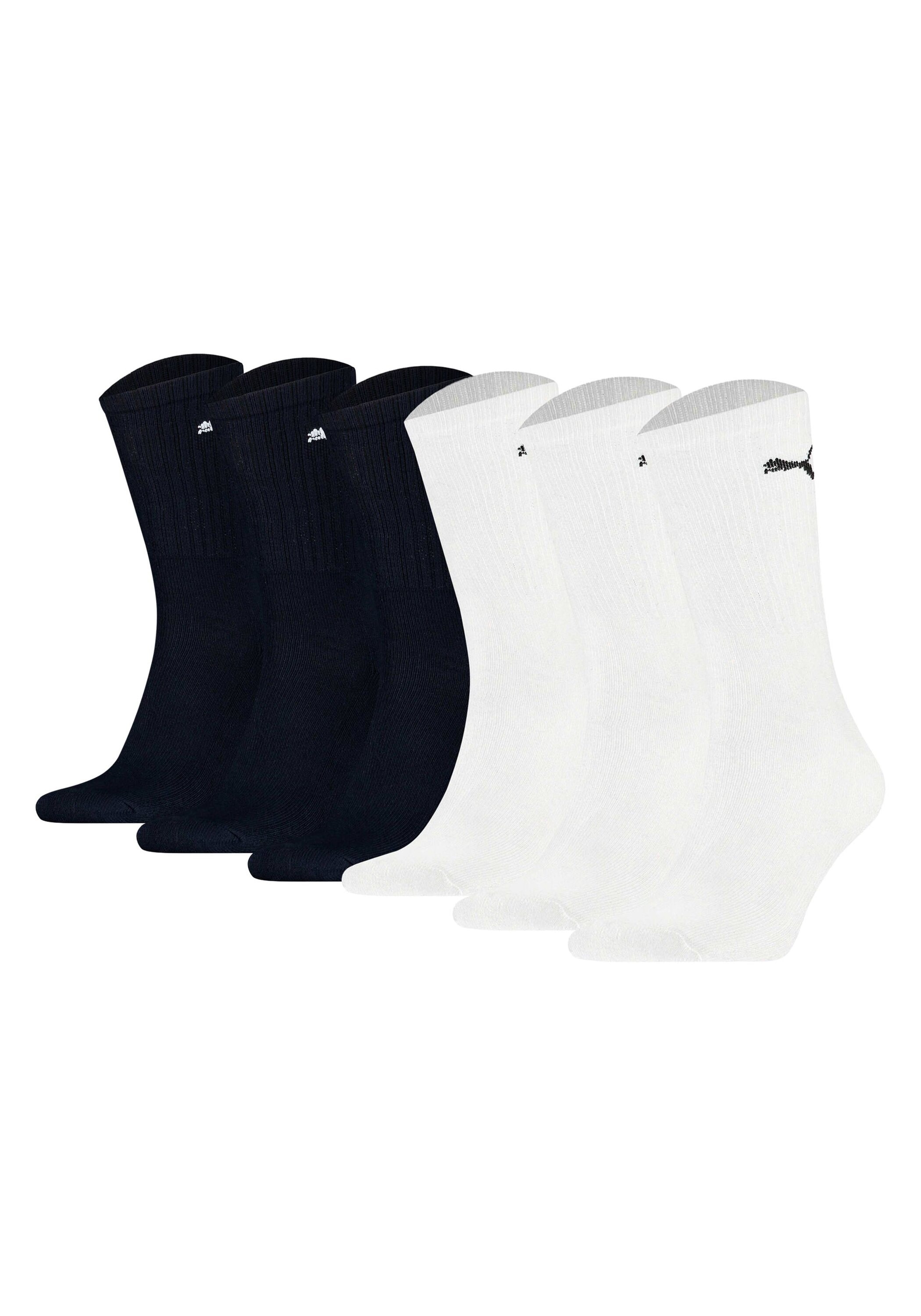 Kurzsocken PUMA "Socken 6er Pack", Herren, Gr. 43-46, blau (blau, weiß), Obermaterial: 74% Baumwolle CO. 21% Polyester PES. 3% Polyamid PA. 2% Elasthan EL., Socken Image